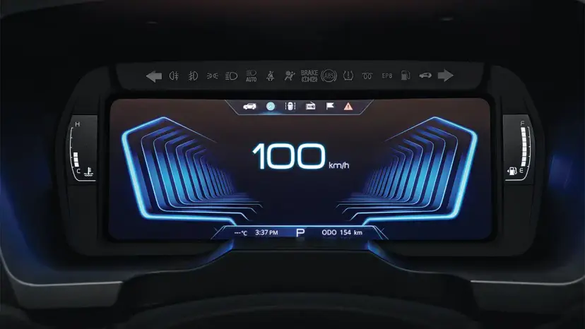 10.25-inch digital instrument cluster